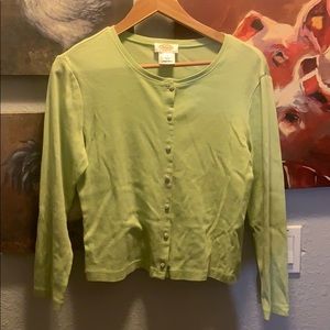 Talbots petite, button down sweater